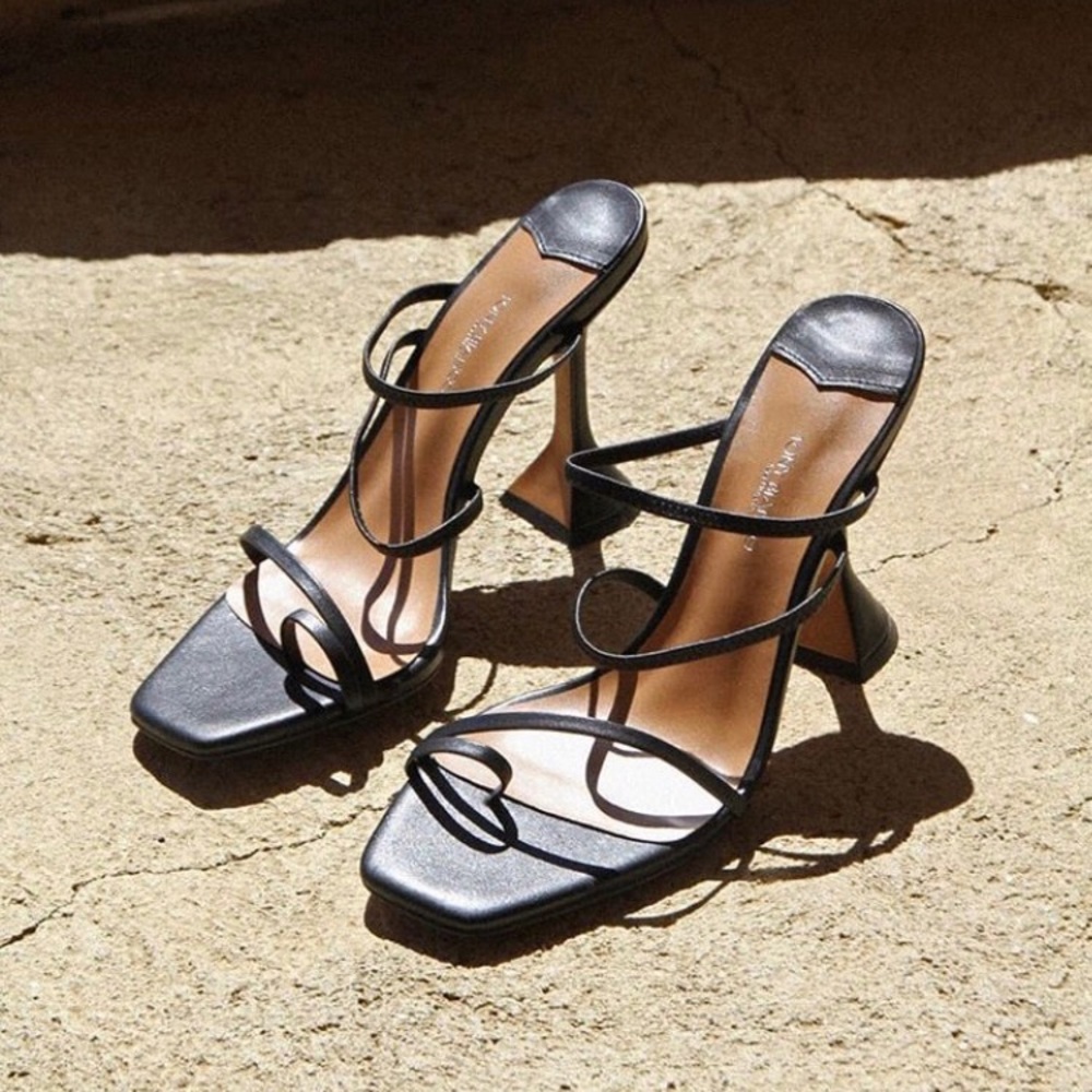 Tony Bianco Stellar Black Capretto Heels
